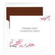 Cherry Blossoms Thank You Foldover Note Cards Image 3 of 4